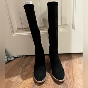 Black Seude High Blondo Waterproof Boots